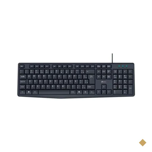 Teclado com fio USB, ABNT2, Preto, KF200, App-Tech - CX 1 UN