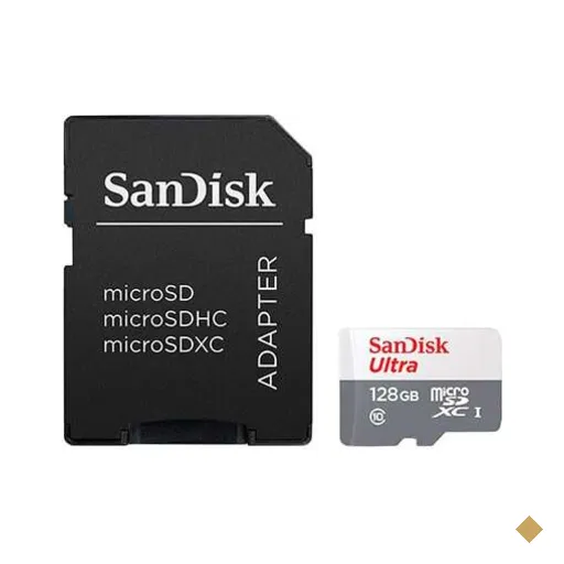 Cartão de memória micro SD 128GB Ultra classe 10 SDSQUNR SanDisk BT 1 UN