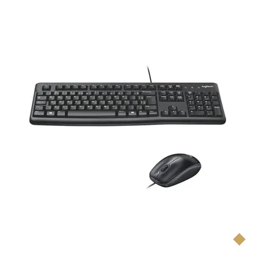Teclado e Mouse com fio USB Logitech MK120 com Design Confortável, Durável e…