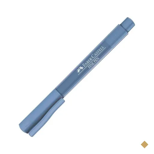 Caneta Hidrográfica Fine Pen 0.4mm Azul Chuva Faber-Castell 1 UN