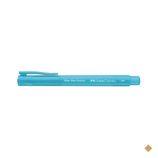 Caneta hidrográfica Ponta Porosa Fine Pen, Ponta Fina 0.4mm, Azul Claro…