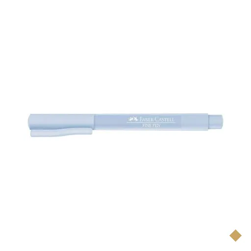 Caneta Fine Pen Azul Pastel, 0.4mm, Faber-Castell 1 UN