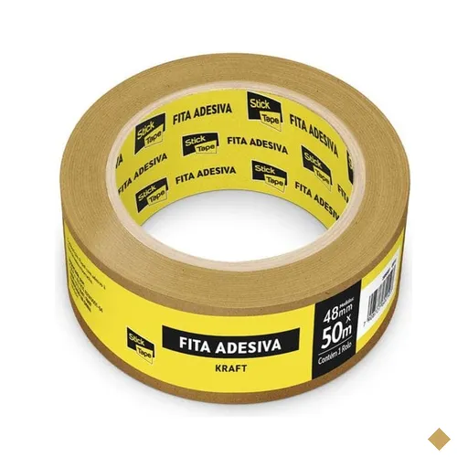 Fita Adesiva Kraft de Empacotamento, 48mm x 50m, Stick Tape PT 1 UN