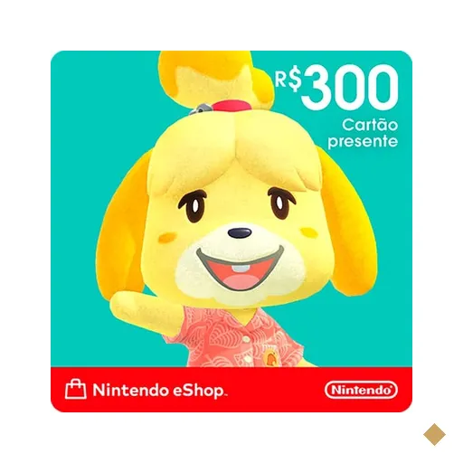 Gift Card GCMV Nintendo eshop cash R$ 300,00 Nintendo PT 1 UN