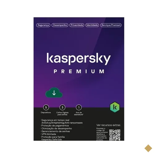 Kaspersky Antivírus Premium, 5 dispositivos, 12 meses, KL1047KDEFS, Kaspersky…