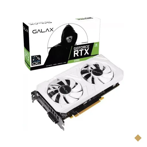 Placa de Vídeo GALAX GeForce RTX 2060 PLUS EX White (1-Click OC) 6GB GDDR6…