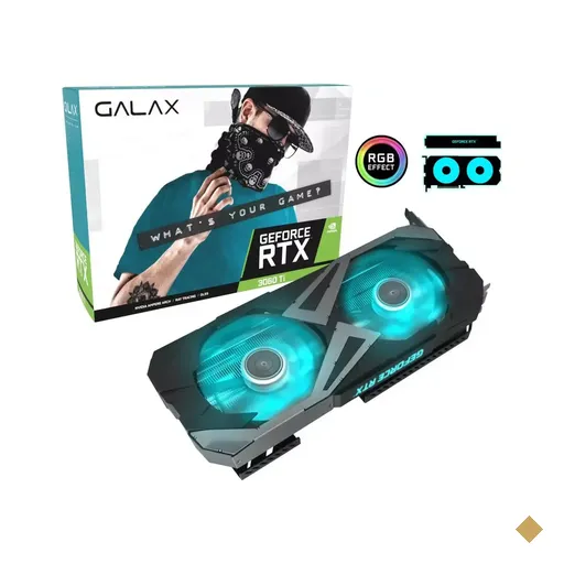 Placa de Vídeo GALAX GeForce RTX 3060 Ti EX (1-Click OC) 8GB GDDR6 256-bit…
