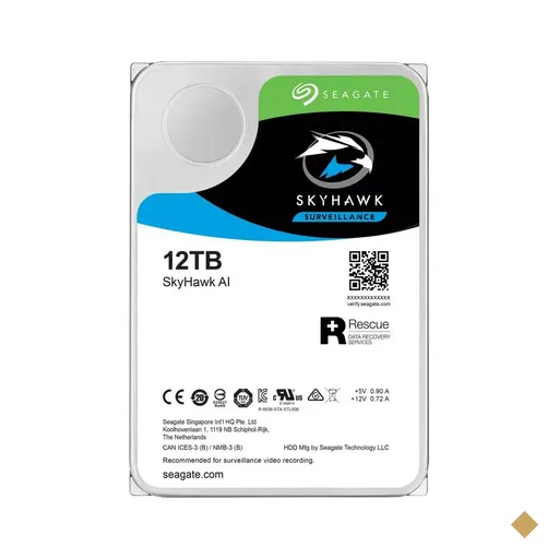 HD Seagate 12TB SkyHawk AI 7200RPM 256MB SATA 6.0Gb/s ST12000VE0008