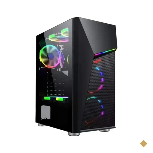 Gabinete Bluecase BG-020 RGB, Lateral em Vidro Temperado, Mid Tower Black