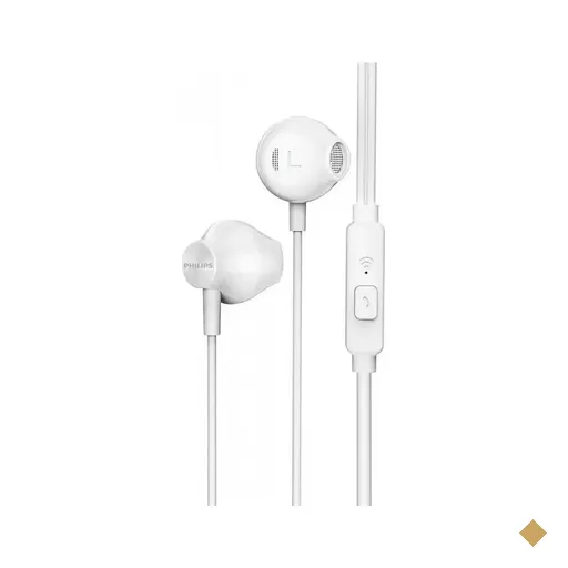 Fone de Ouvido Philips TAUE101WT/00 Intra-Auricular Com Microfone P2 Branco