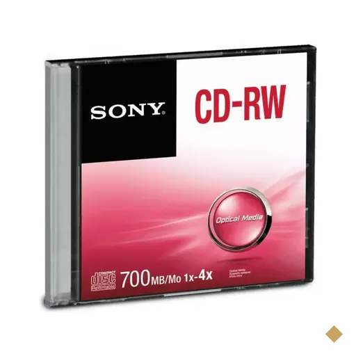 Sony CD-RW Slim Case Regravável 4x 700MB - 1 unidade