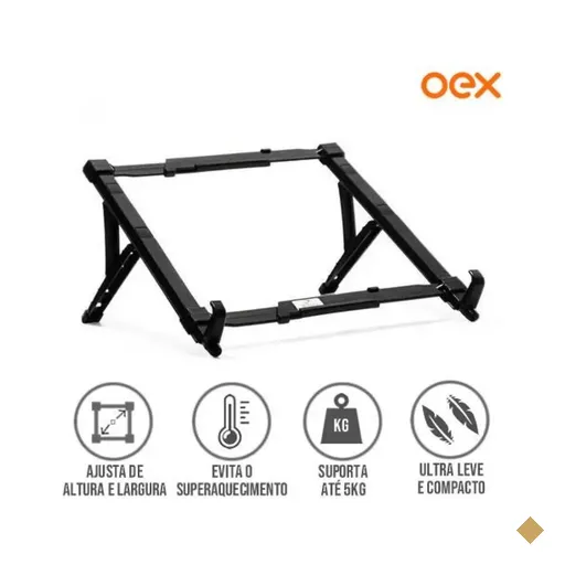 Suporte Para Notebook OEX Com Regulagem de Altura - SN100