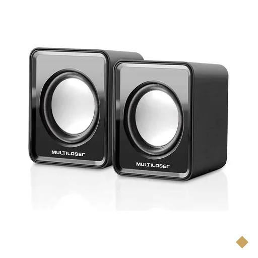 Caixas de Som 2.0 3w Rms Alimentação Usb Conexão P2 Controle de Volume Som…