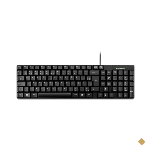Teclado Bematéch Básico Slim Preto Laser Usb Multilaser - TC207