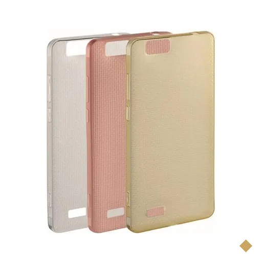 Kit de Capa Protetora para Smartphone Ms70(P9037) Silicone Dourado/Rose…