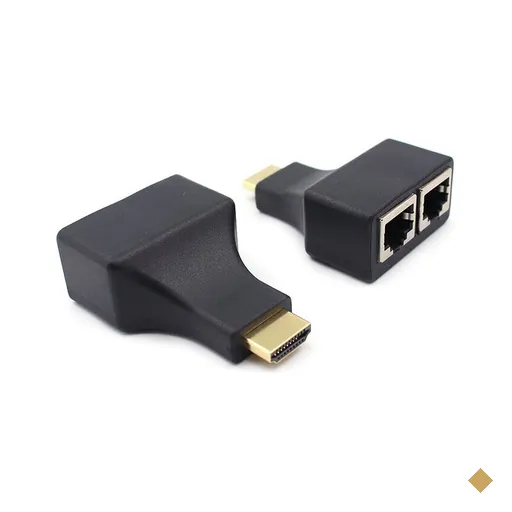 Extensor HDMI 3D 30m via cabo de rede UTP RJ45 Giga Security - SE210