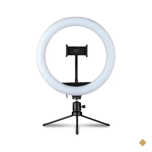 Suporte Ring Light 10 Polegadas 11w Tripe de Mesa Multilaser - AC370