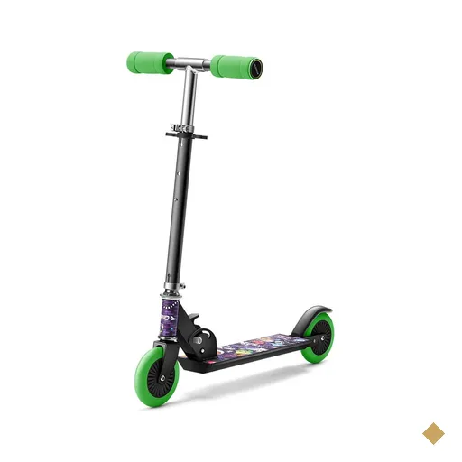 Patinete Monster 2 Rodas Guidão Ajustável Suporta até 50Kgs Preto Atrio -…