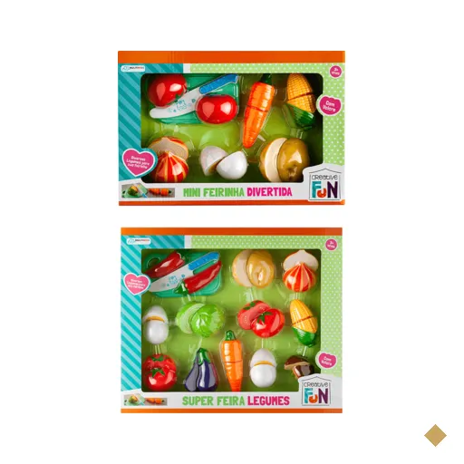 Combo Kids - Super Feira Legumes Creative Fun e Creative Fun Mini Feirinha…