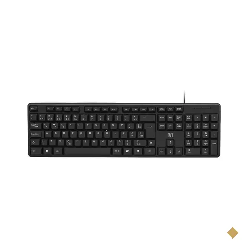 Teclado com Fio Slim Conexão USB Cabo de 150cm Preto Multi (Multilaser) -…