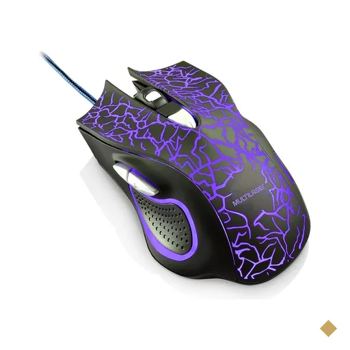 Mouse Gamer 6 Botões LED 3200DPI Preto Multilaser - MO250OUT [Reembalado]