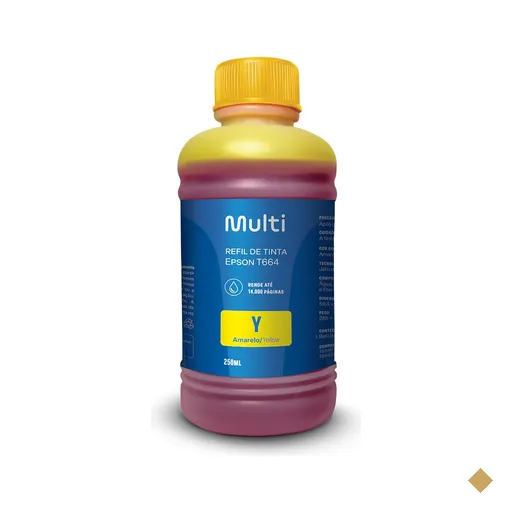 Refil de Tinta Amarelo 250ml - Compativel para Impressoras Epson - RF016OUT…