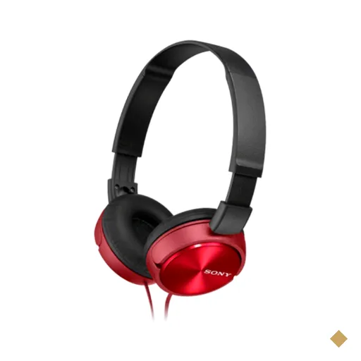 Headphone Com Fio Sony Vermelho