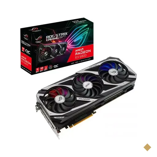 Placa de Vídeo ASUS ROG Strix Radeon RX 6800 16GB GDDR6 256-bit PCI Express 4.0