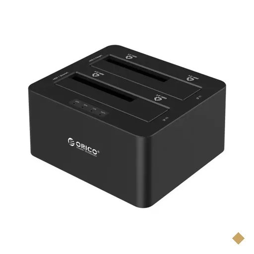 Dock Station ORICO 2.5/3.5″ SATA HDD/SSD - Função Clone Offline - USB 3.0 
