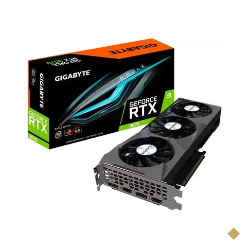 Placa de Vídeo Gigabyte GeForce RTX 3070 Eagle OC 8GB GDDR6 256-bit PCI-E 4.0…