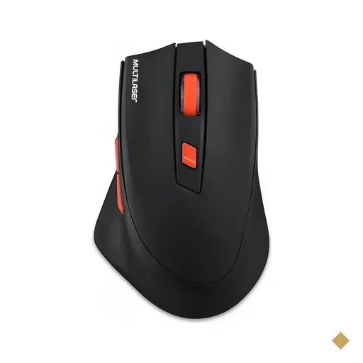 Mouse Multilaser Gamer MO295 Óptico 2400dpi Wireless Preto