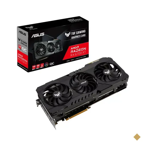 Placa de Vídeo ASUS TUF AMD Radeon RX 6700 XT OC Edition 12GB GDDR6 192-bit…