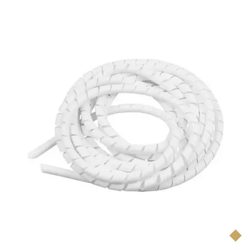Organizador de Cabos Spiral 2m (12,7mm) 1/2 Branco - Hellermann