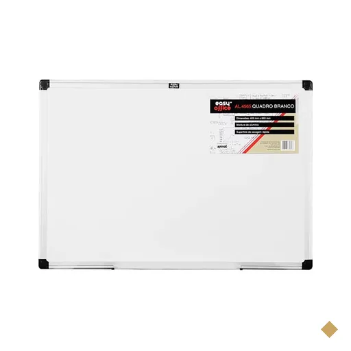 Quadro branco com moldura em alumínio, 65cm x 45cm, AL-4565, Easy Office - PT…