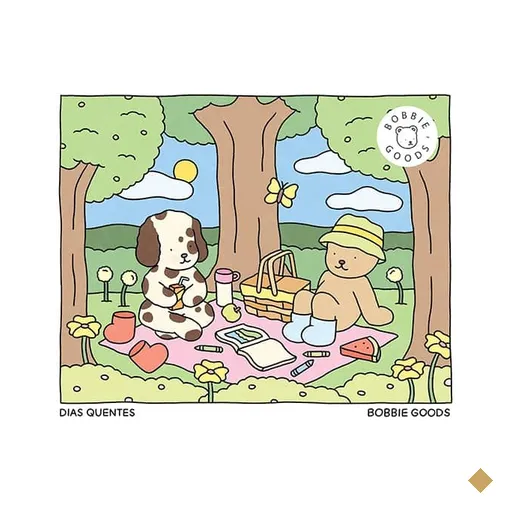 Livro para colorir infantil Bobbie Goods, Dias quentes, Harper Collins - PT 1 UN