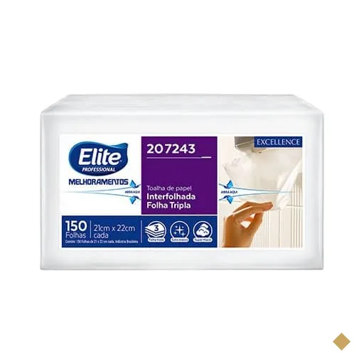 Papel Toalha Interfolha, 21 x 22, Folha tripla, Elite, Softys - PT 150 FL