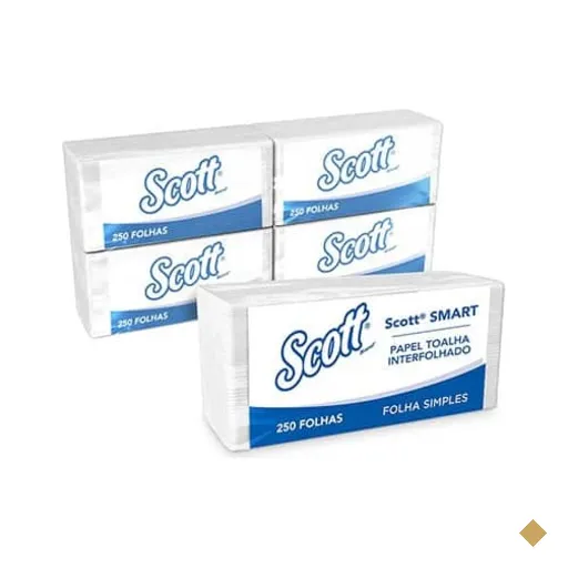 Papel Toalha Interfolhado Scott Smart, Folha Simples, 1000 folhas, 30226303…