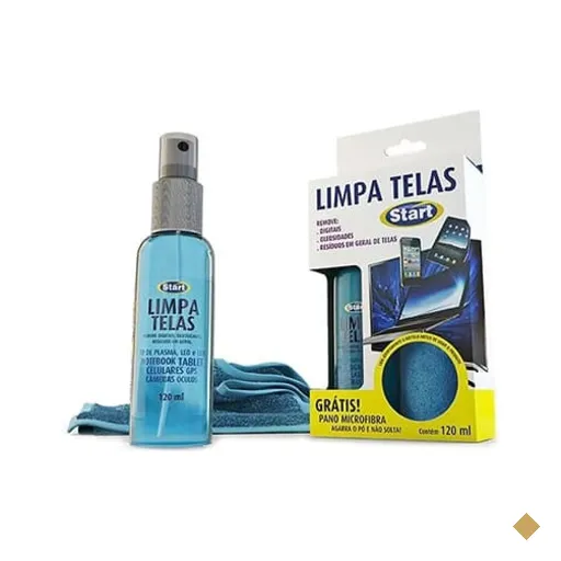 Limpador de telas c/120ml + pano microfibra Start Quimica BT 1 UN