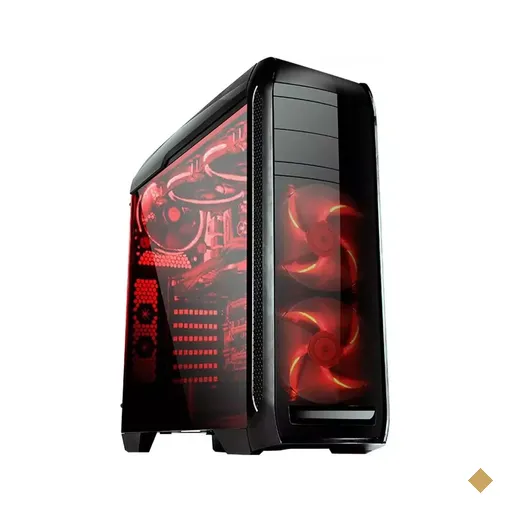 Gabinete Bluecase BG-024, Lateral em Acrílico, Mid Tower Black