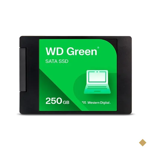 SSD WD Green 256GB Sata, 2.5, Leitura 545MB/s, Gravação 505MB/s, WDS250G5G0…