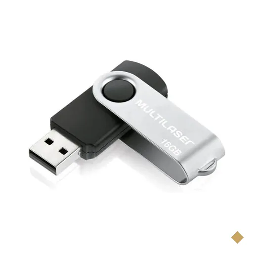Pen Drive 16GB USB 2.0 Twist preto PD588 Multi - BT 1 UN
