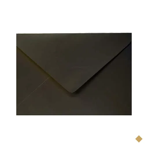Envelope para convite textura lisa, 120g, Preto, Romitec CX 50 UN
