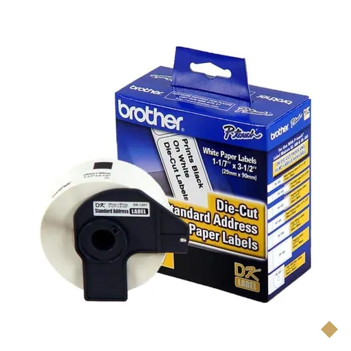 Etiqueta para impressora térmica 29mm x 90mm, DK1201, Brother - RL 400 UN
