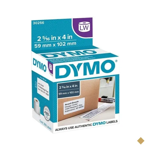 Etiqueta para impressora térmica, 5,9mm x 10,2mm, 30256, Dymo RL 300 UN