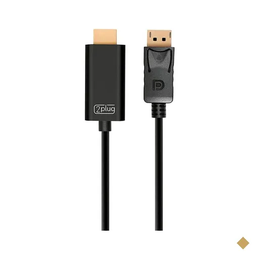 Adaptador de vídeo Displayport para HDMI, 1.8m, 1080P, JL-D1011K, 2Plug - BT 1…