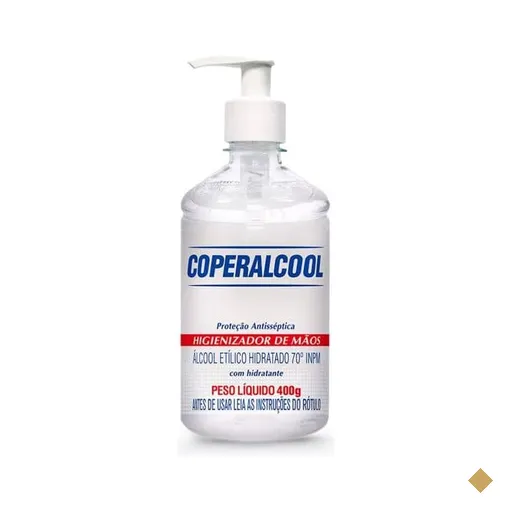Álcool em gel antisséptico 400g 446 Coperalcool PT 1 UN