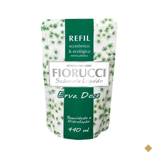 Sabonete líquido refil erva doce 440ml 8101 Fiorucci PT 1 UN