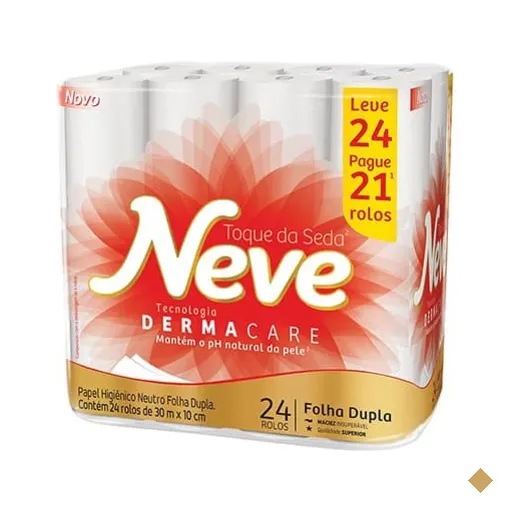 Papel higiênico neutro, Folha dupla, 30m, leve 24 pague 21, Kimberly - PT 24 RL