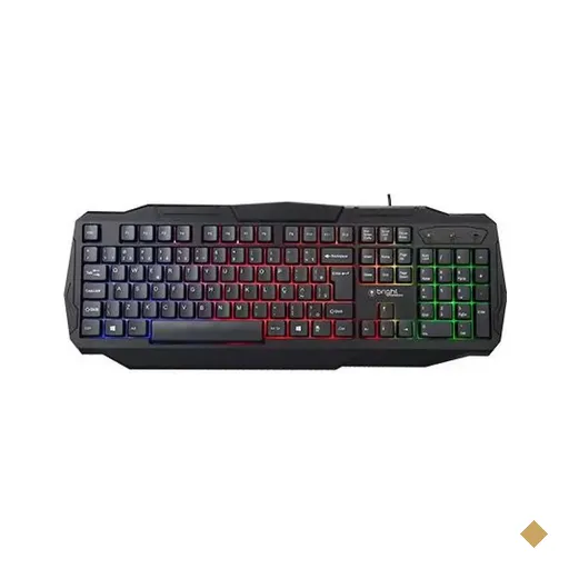 Teclado Bright Gamer Luminoso 0464 LED USB Preto