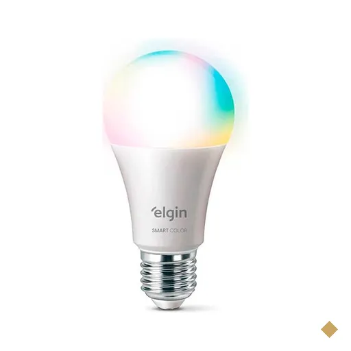 Lâmpada Inteligente Smart LED WiFi 10W A60 Smart Color, Bivolt, 48BLEDWIFI…